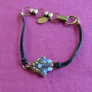 Michal Golan Small Blue Hamsa Bracelet